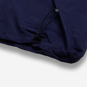 AlphaStyle Gale Baggy Convertible Pants in Navy – Detailaufnahme des Beinabschlusses mit Kordelzug und Kordelstopper
