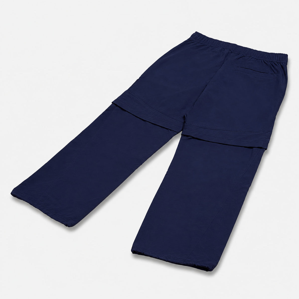 AlphaStyle Gale Baggy Convertible Pants in Navy – Frontansicht mit Baggy Fit und abzippbarem Bein