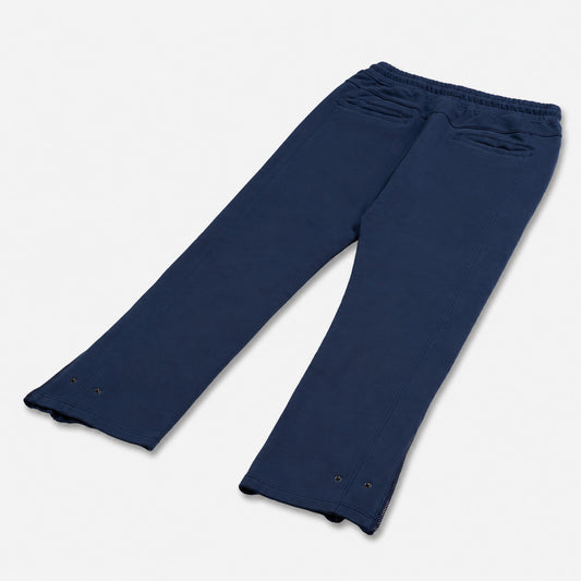 AlphaStyle Tybee Zip Vent Track Pants in Navy, Rückansicht mit Eingrifftaschen und Ankle-Zip-Vents